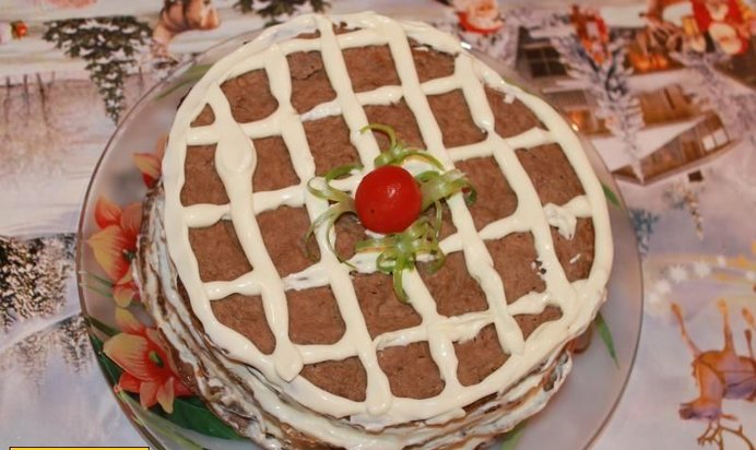 Торт из печени