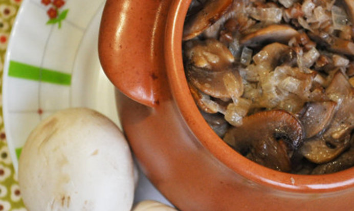 Гречка с грибами