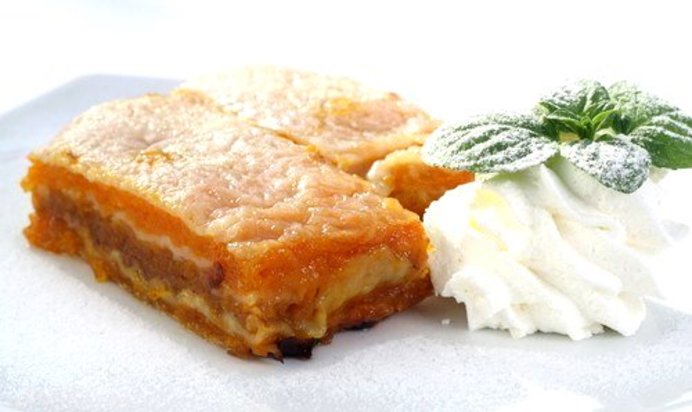 Тыквенный торт с апельсиново-сливочной глазурью