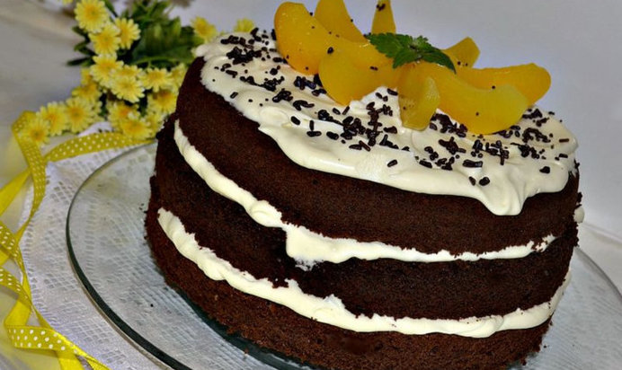 Торт в стиле «NAKED CAKE»