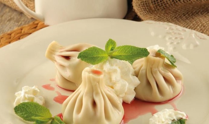 Хинкали с вишней