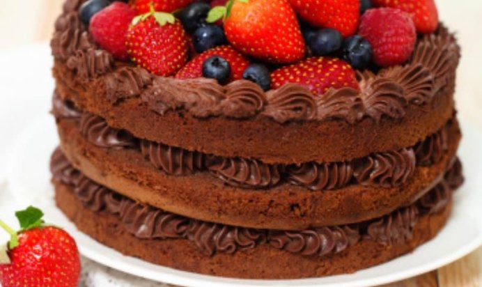 Шоколадный торт «ЯГОДНАЯ ПОЛЯНА В ЛЕСУ ПРИФРОНТОВОМ»