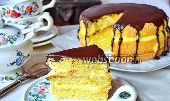 Бостонский кремовый торт (Boston Cream Pie)