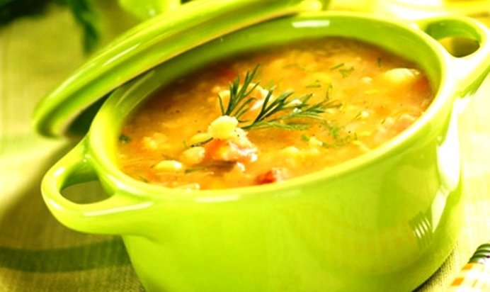 Вкусный гороховый суп без мяса