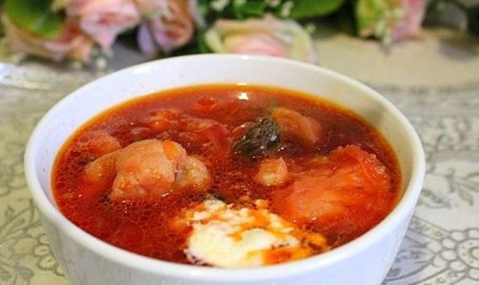 Борщ из цветной капусты