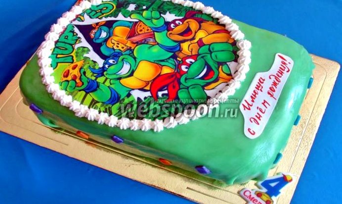 Торт «Черепашки ниндзя»
