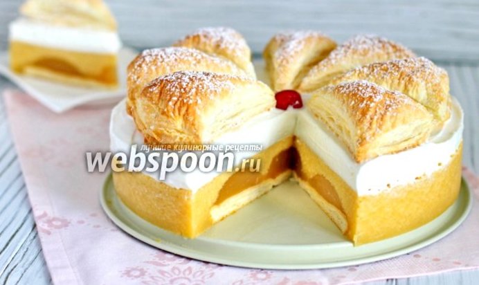 Торт «Яблочное суфле с мармеладом»