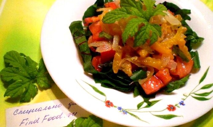 Салат с момордикой