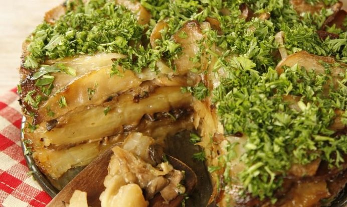 Грибной торт