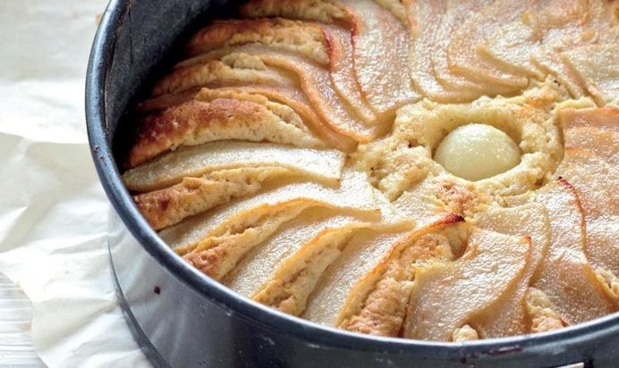 Торт с грушами и граппой