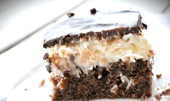 Шоколадный торт с кокосом