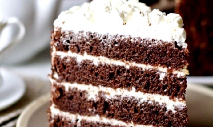 Сметанный шоколадный торт