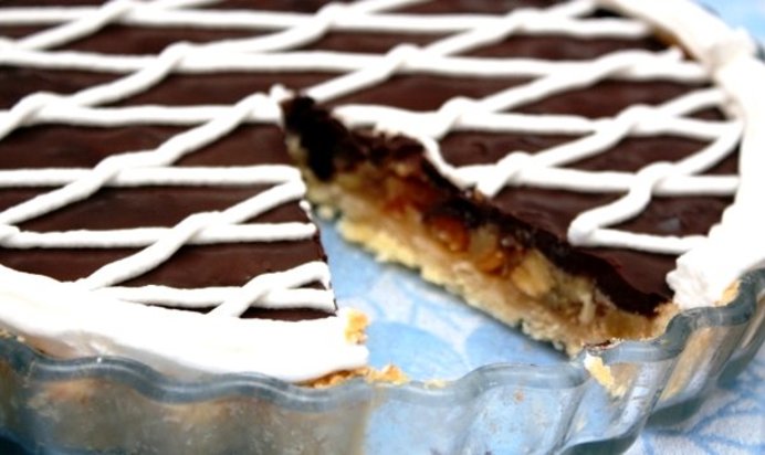 Шоколадный торт с ириской