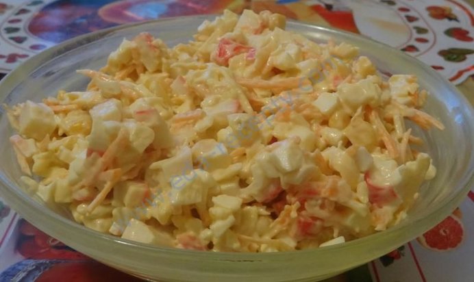 Салат Солнечный краб