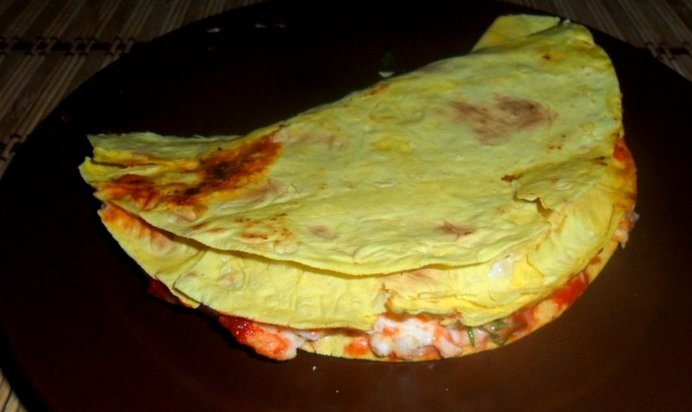 Тортильи с яйцом