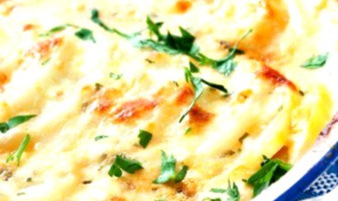 Запеканка с картофелем и помидорами