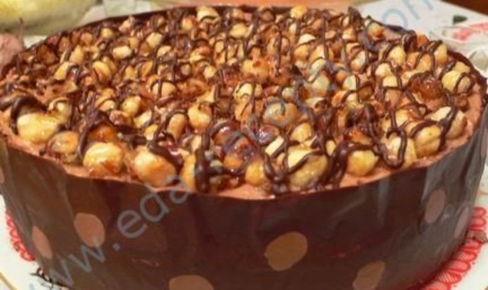 Миндальный торт с миндалем