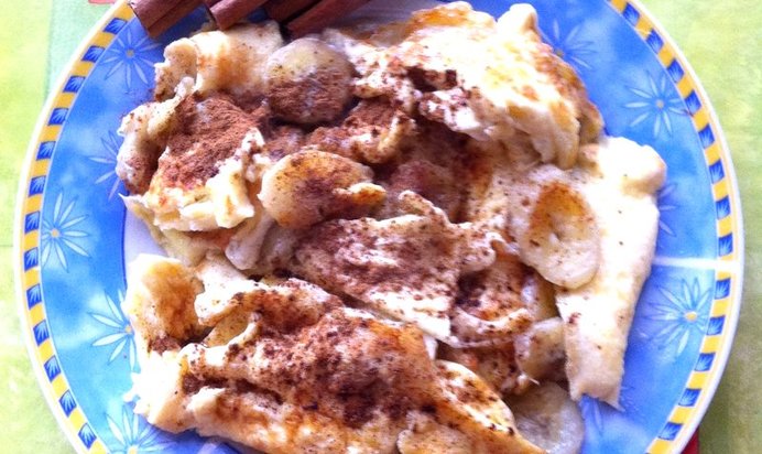 Омлет с бананом и корицей