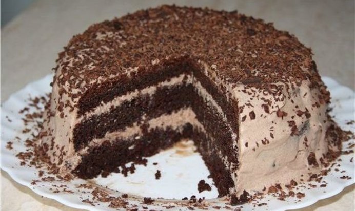 Творожный торт с шоколадом