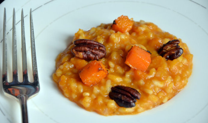 Ризотто с тыквой и кленовым сиропом