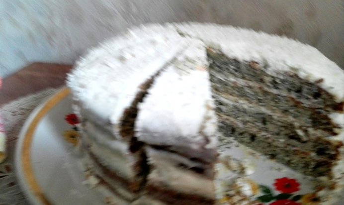 Маковый итальянский торт