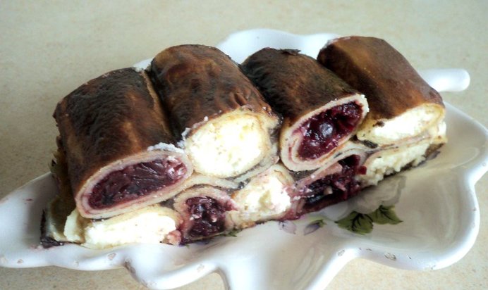 Шоколадный блинный торт