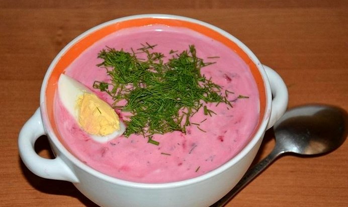 Свекольник на кефире