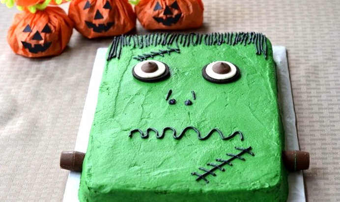 Торт Франкенштейн на Хэллоуин