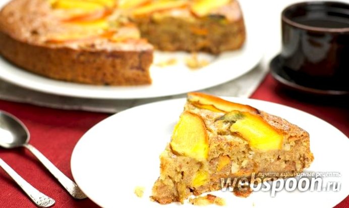 Торт с хурмой и коньяком