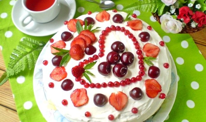 Торт со сметанным кремом