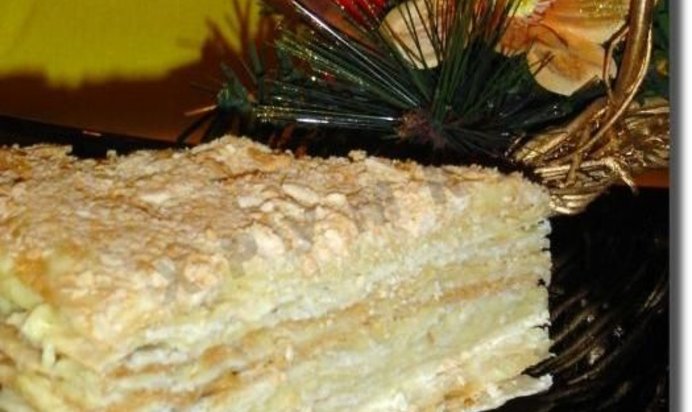 торт наполеон с заварным кремом классический