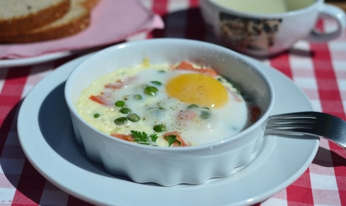 Яичница в микроволновке