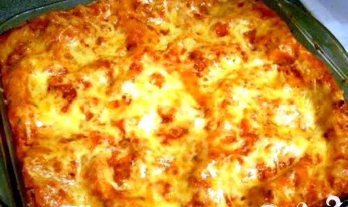 Лазанья с шампиньонами