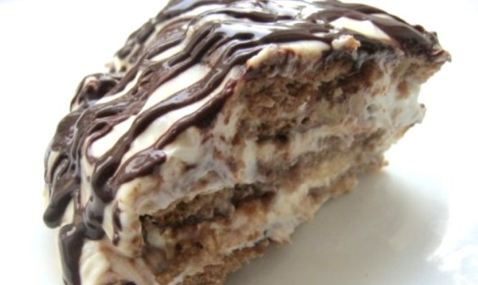 Торт из шоколадных пряников