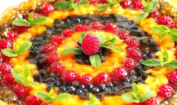 Желейный торт Фруктовый Новый год