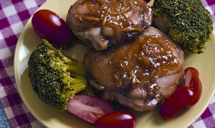 Карамельный цыпленок