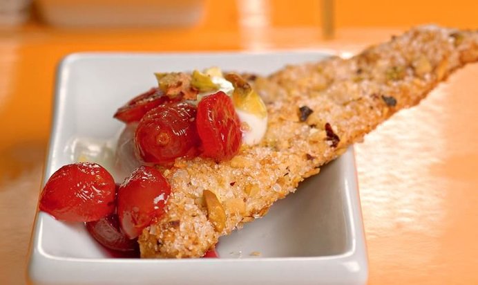 Фисташковые хрустики с виноградным вареньем