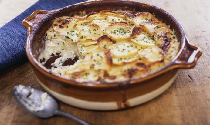 Картофельная запеканка с белыми грибами