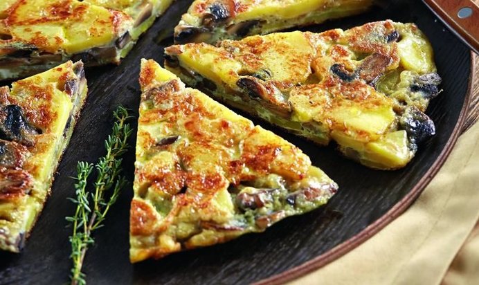 Тортилья из яиц цесарки