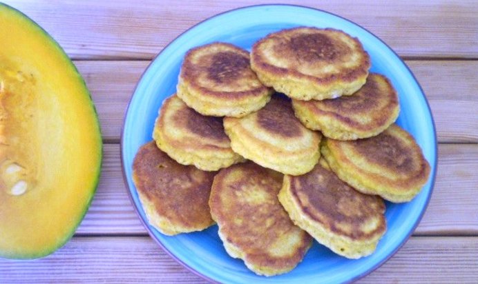 Оладьи из тыквы постные