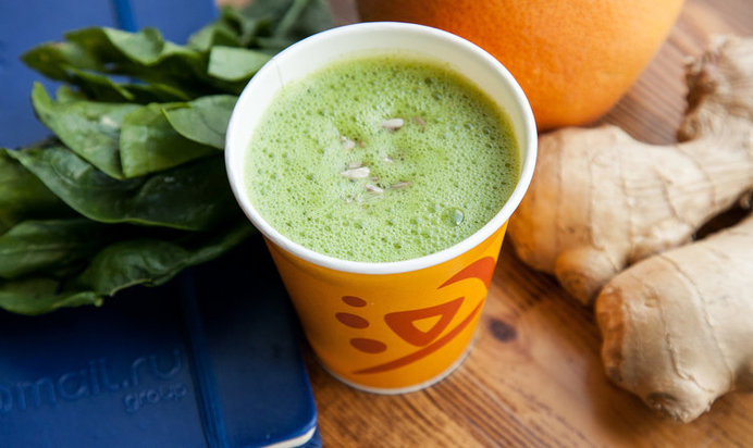 Зеленый смузи с грейпфрутом