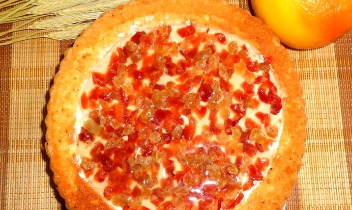 Торт с шоколадно-заварным кремом