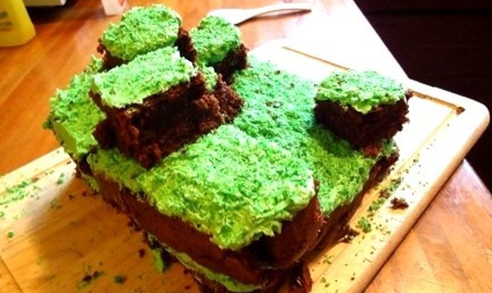 Торт Minecraft