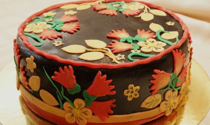 Торт Хохлома