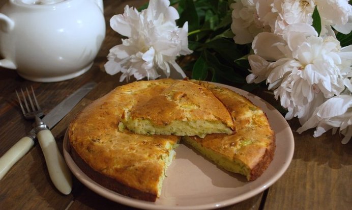 Капустный пирог из жидкого теста