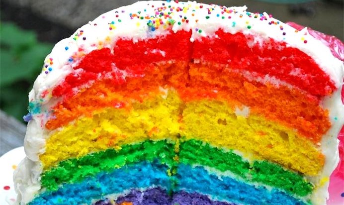 Радужный торт