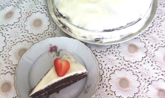 Черемуховый торт со сметанным кремом