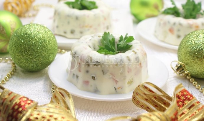 Заливное «Оливье»