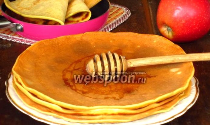 Блинчики на яблочном соке
