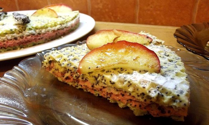 Вафельный торт из детства